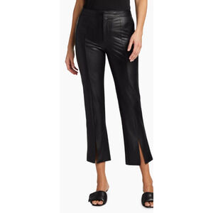 Paige Mesa Black Faux Leather Cropped Pants Size 6 NEW MSRP $259
